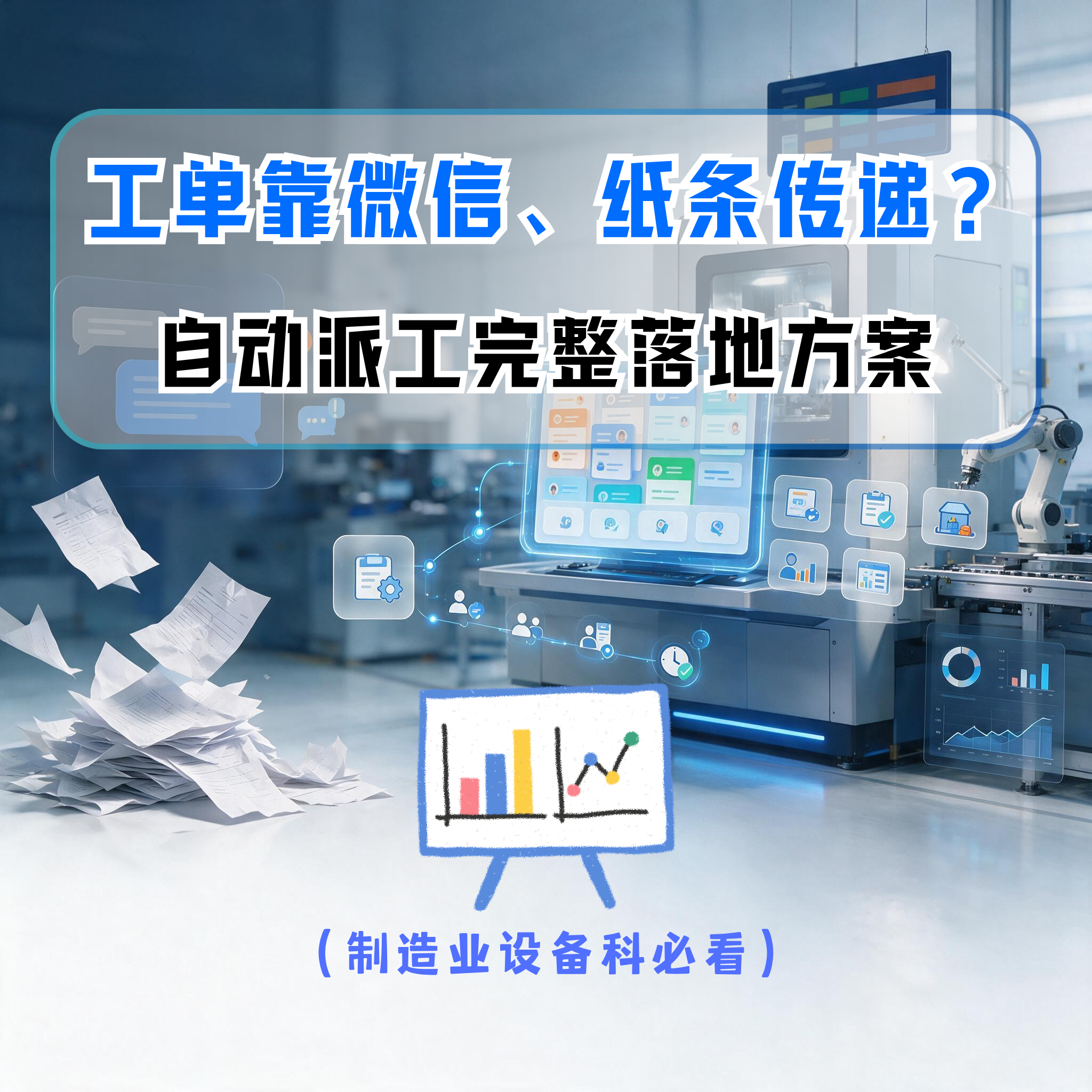 工单靠微信、纸条传递？自动派工完整落地方案（制造业设备科必看）